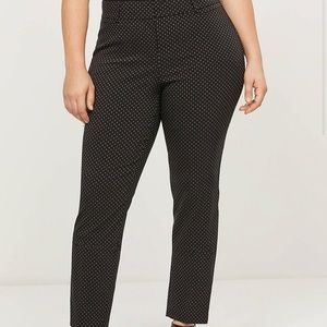 LANE BRYANT ALLIE ANKLE PANT - SQUARE DOT BNWT